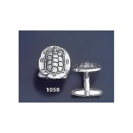 1058 Aegina Land Tortoise Coin Cufflinks