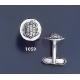 1059 Aegina Land Tortoise Coin Cufflinks ((M)