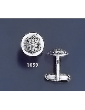 1059 Aegina Land Tortoise Coin Cufflinks ((M)