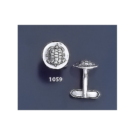 1059 Aegina Land Tortoise Coin Cufflinks ((M)
