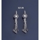 321/B Ram Torc Silver Earrings