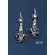321/N Ram Torc Silver Earrings