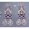 326 Large sterling silver ""Attica"" earrings