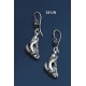 331/N Silver Capricorn Torc Earrings