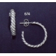 674 sterling silver hoop earrings