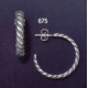 675 sterling silver hoop earrings