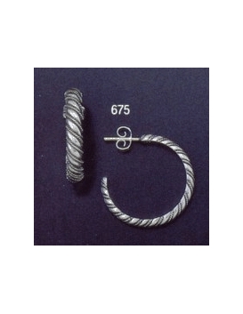 675 sterling silver hoop earrings