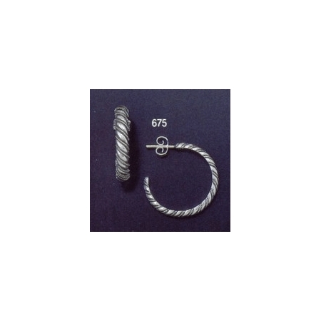 675 sterling silver hoop earrings