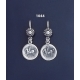 1044 Sterling Silver Corinthian Coin earrings depicting pegasus