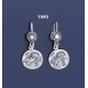 1045 Wise Owl silver tetradrachm coin earrings