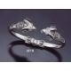 237/B Silver Ram Torc Bracelet