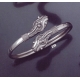 239 Double headed ornate sterling silver snake-heads bracelet
