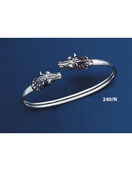 240/N  Double-Headed Horse Sculpture/Carving Figurine Bracelet