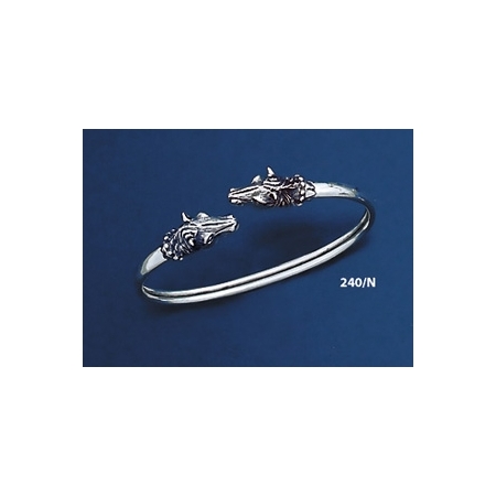 240/N  Double-Headed Horse Sculpture/Carving Figurine Bracelet