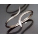 318 Minimal silver snake bracelet