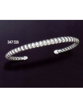 347/SB Immaculate Spiral Silver Cuff Bracelet