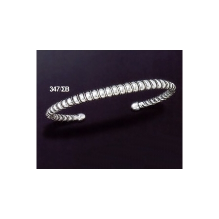 347/SB Immaculate Spiral Silver Cuff Bracelet