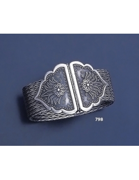 798 Hand Braided Silver Bracelet