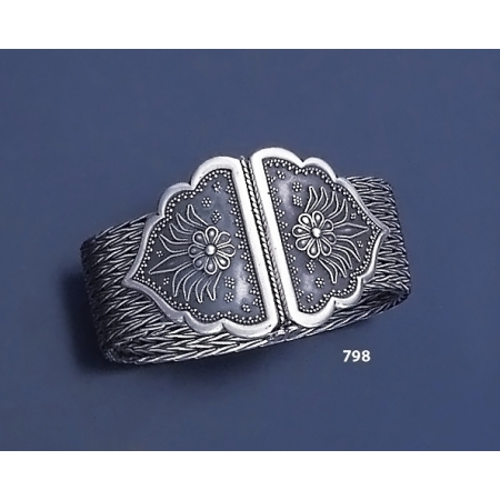 798 Hand Braided Silver Bracelet