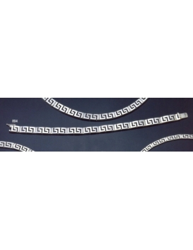 804 Greek-Key (meandros) bracelet - double key L