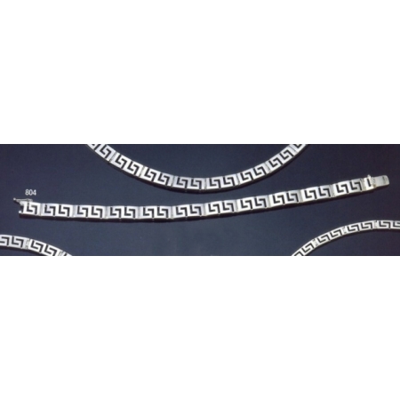 804 Greek-Key (meandros) bracelet - double key L