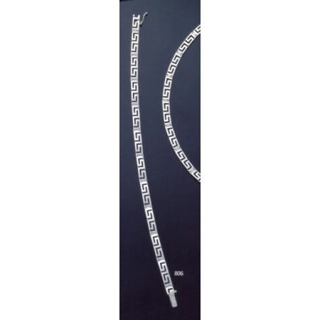 806 Greek-Key (meandros) bracelet - double key S