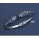 1067 Lions head torc bracelet