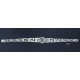 1157 Greek Key / Meander Silver Bracelet with Owl of Wisdom Coin