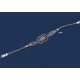 1263 Hercules-knot/Gordian knot hand-braided sterling silver bracelet