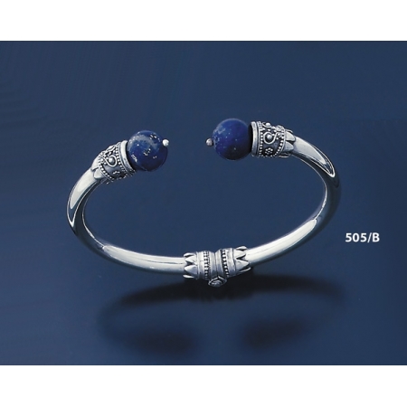 505/B Impressive Lapis Lazuli Silver Bracelet