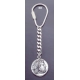 363 Silver Keyring with Phillip II Macedon coin depicting Zeus