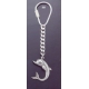 367 Silver Keyring With Minoan Dolphin