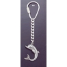 367 Silver Keyring With Minoan Dolphin