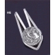 446 Silver Money-clip with Alexander The Great (Hercules) Coin