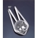 447 Silver Money-clip with Goddess Athena Coin