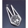447 Silver Money-clip with Goddess Athena Coin