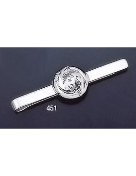 451 Sterling Silver Tie-Bar with Minoan Dolphins Intaglio (seal)