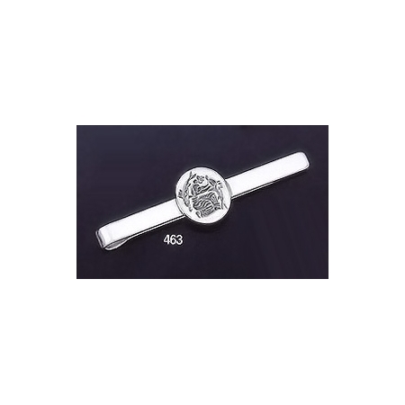 463  Sterling Silver Tie-Bar with Minoan Fresco/Wall painting of Fyra ""Santorini"" Intaglio Seal