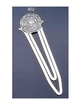 472 Sterling Silver Bookmark with Phaistos Disc Coin