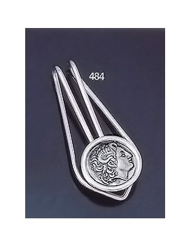 484 Silver Money-clip with Alexander The Great (Lysimachos) Coin (S)