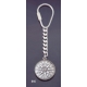616 Silver Keyring with Macedonia Star / Sun / Starburst