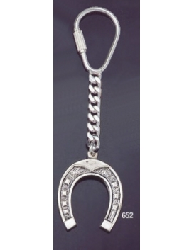 652 Silver Keyring with  Horse Shoe