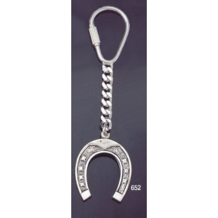 652 Silver Keyring with  Horse Shoe