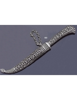 653 Sterling Silver Asia-Minor Yatagan Sword Paper-Knife
