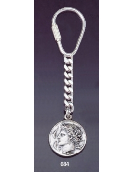 684 Silver Keyring with Arethousa / Persephone / Artemis