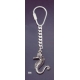 686 Silver Keyring with  Sea Horse / Hippocampus