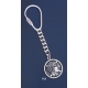 703 Silver Keyring With Goddess Athena Coin