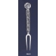 866/A Silver Carved Fork with Owl Of Wisdom Coin