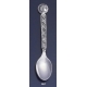 867 Silver Carved Spoon  with Goddess Athena Coin