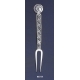 867/A Silver Carved Fork with Goddess Athena Coin